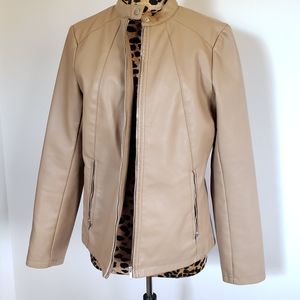 A.N.A. Vegan Leather Motto Jacket